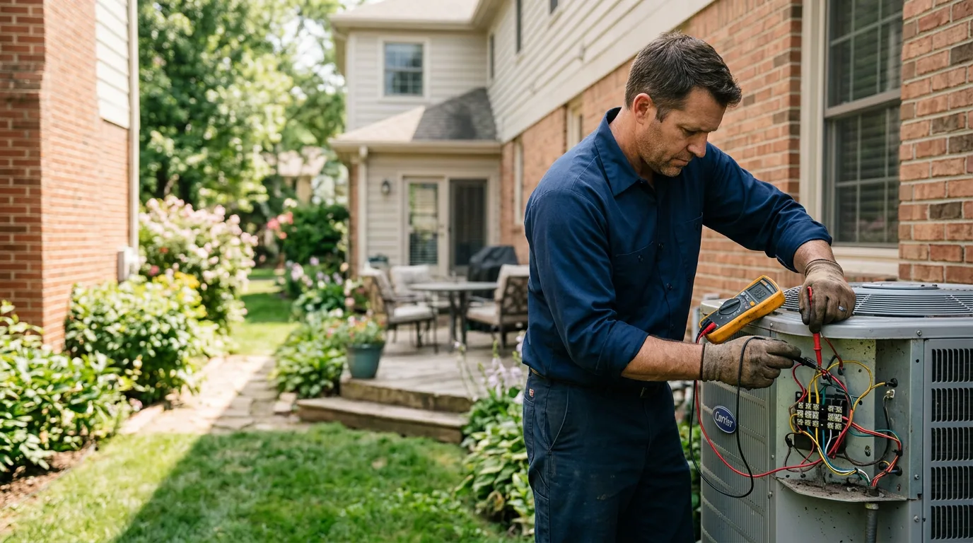 HVAC technician working near Liberty Hill, TX